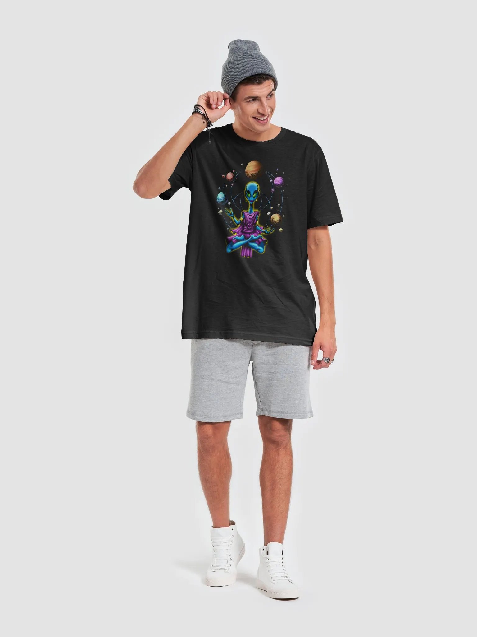 Meditating Alien - T-Shirt product image (63)