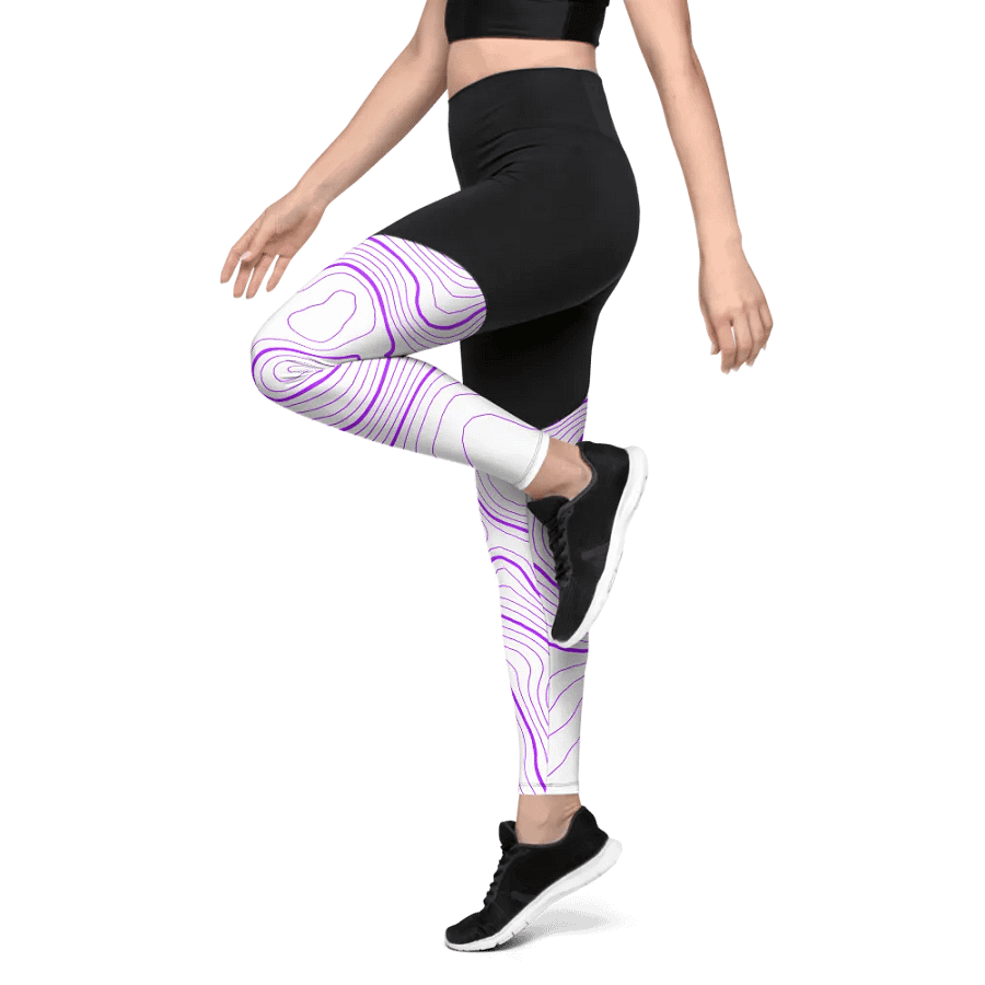 White Topography Leggings product image (4)