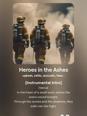 Writing songs with AI! #fyp #foryou #music #ai #suno #firefighters #heroes 