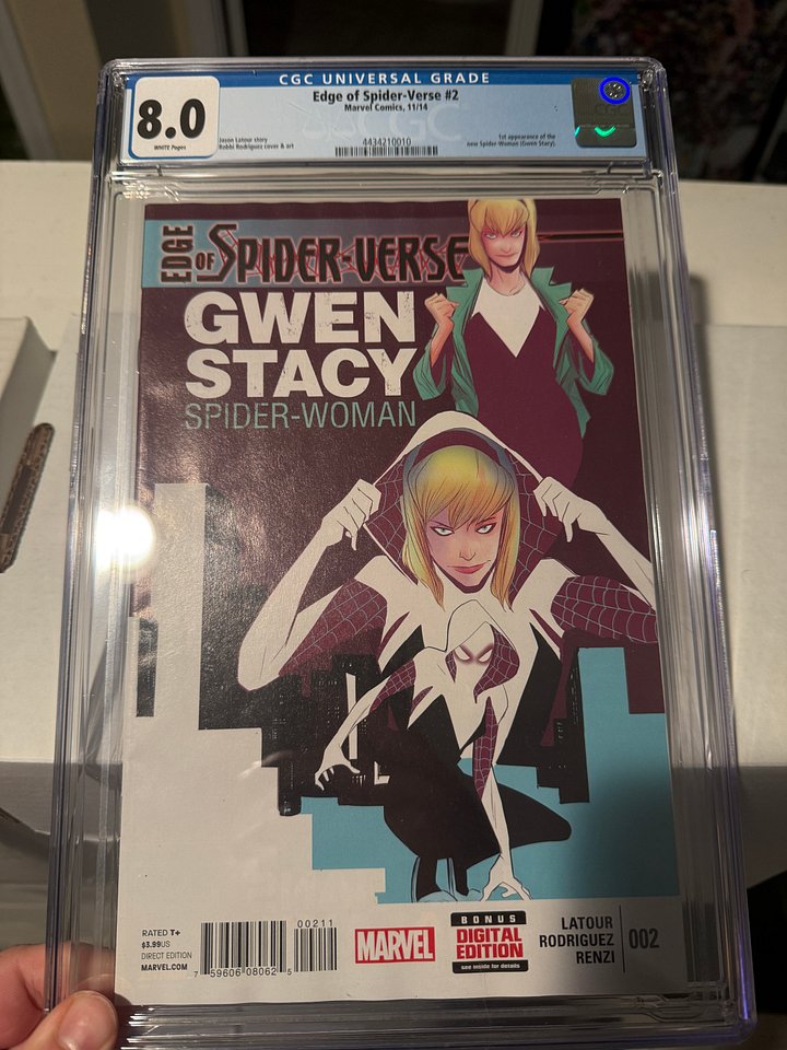 Edge of Spider-Verse #2 (November 2014) – 8.0 CGC – First Appearance of Spider-Gwen (Gwen Stacy) product image (1)