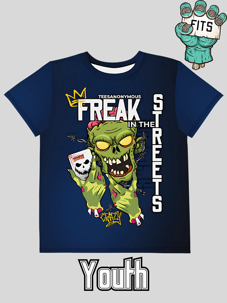 Youth Graphic Tee – Freak in the Streets v6 product image (1)