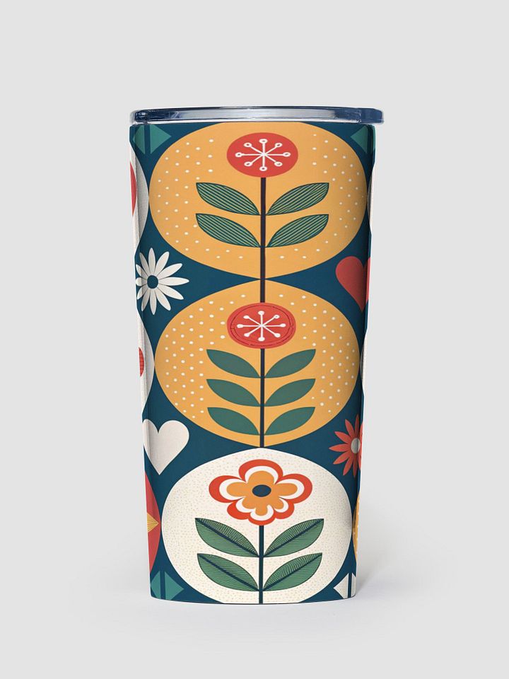 Whimsical Hearts and Flowers Stainless Steel Tumbler product image (1)