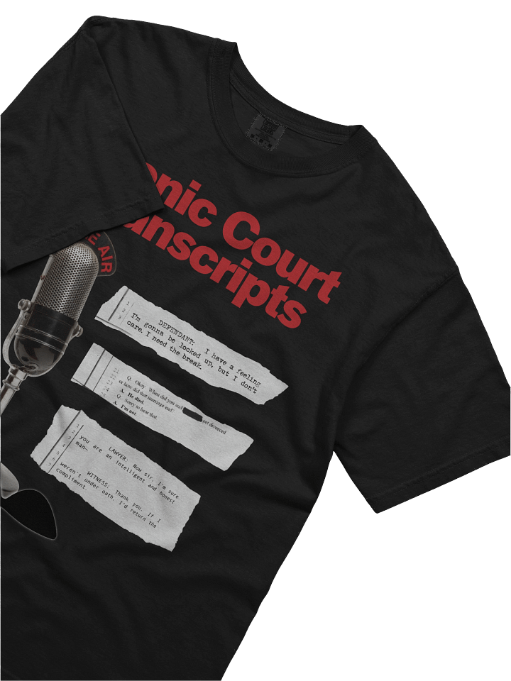 Iconic Court Transcripts Classic Black T-Shirt product image (2)