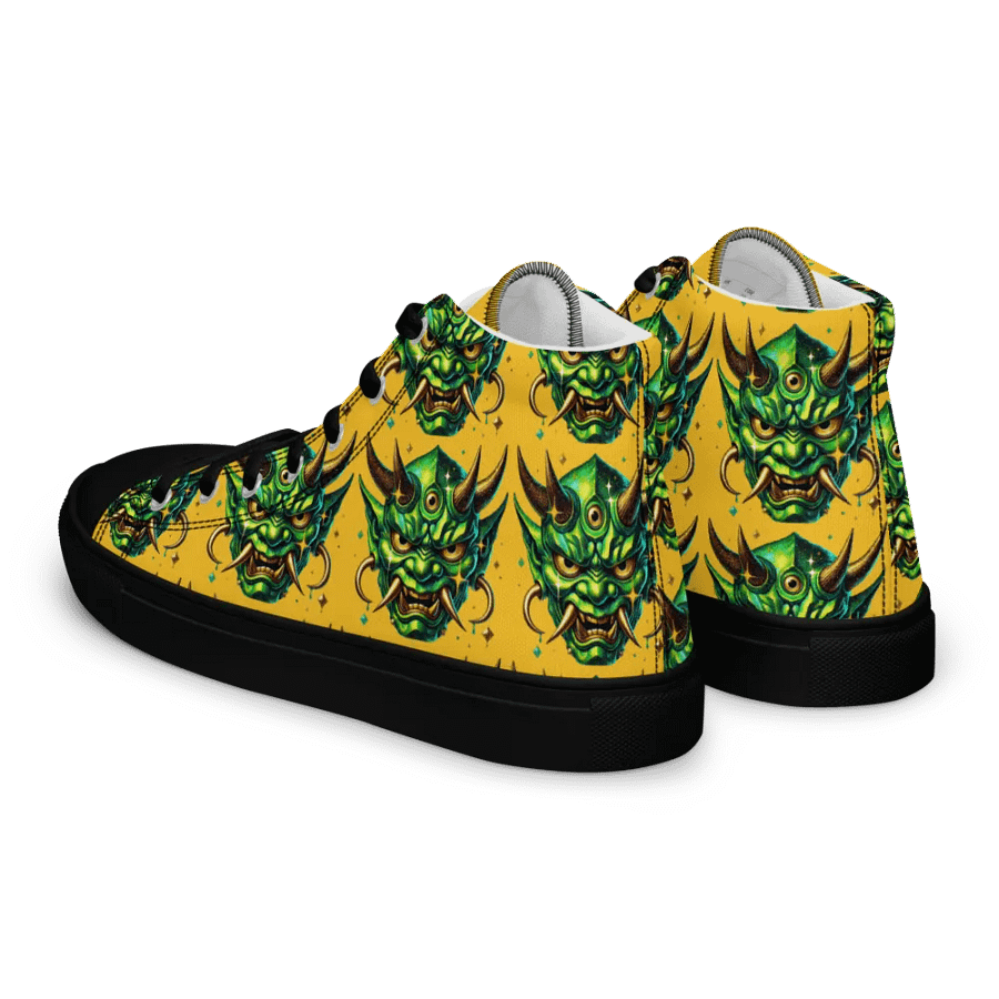 Mythical Green Oni High Top Canvas Shoes product image (6)