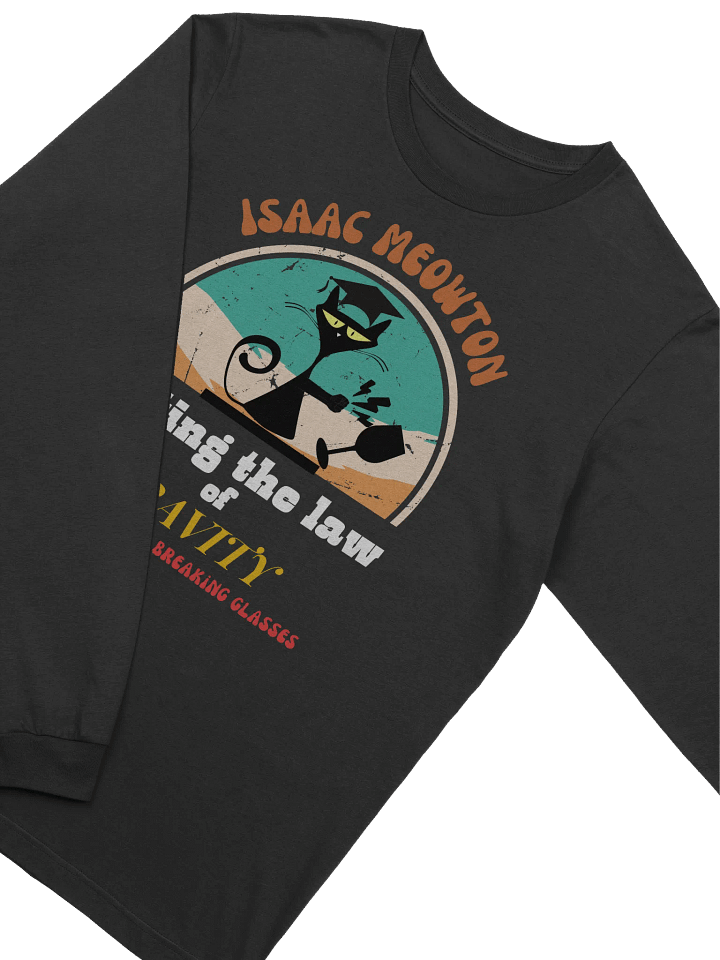 Isaac Cat Lover Long Sleeve T-Shirt product image (2)