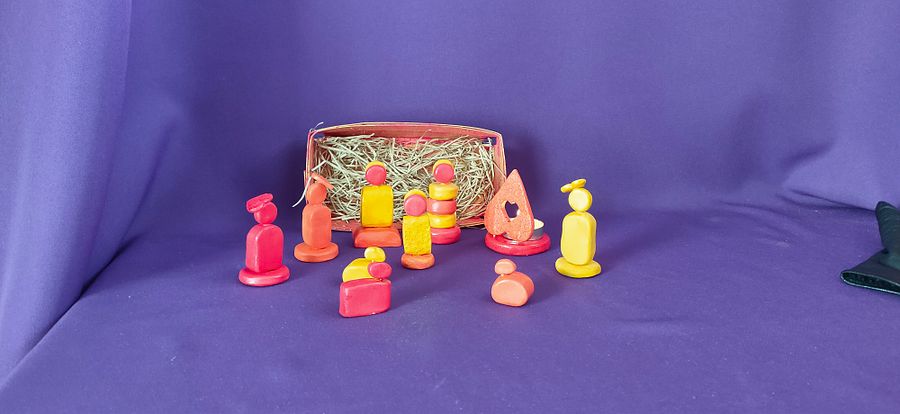 Presépio, Energia Positiva, figuras religiosas, minimalista, decoração de natal, feita à mão, conjunto religioso, presente único product image (6)