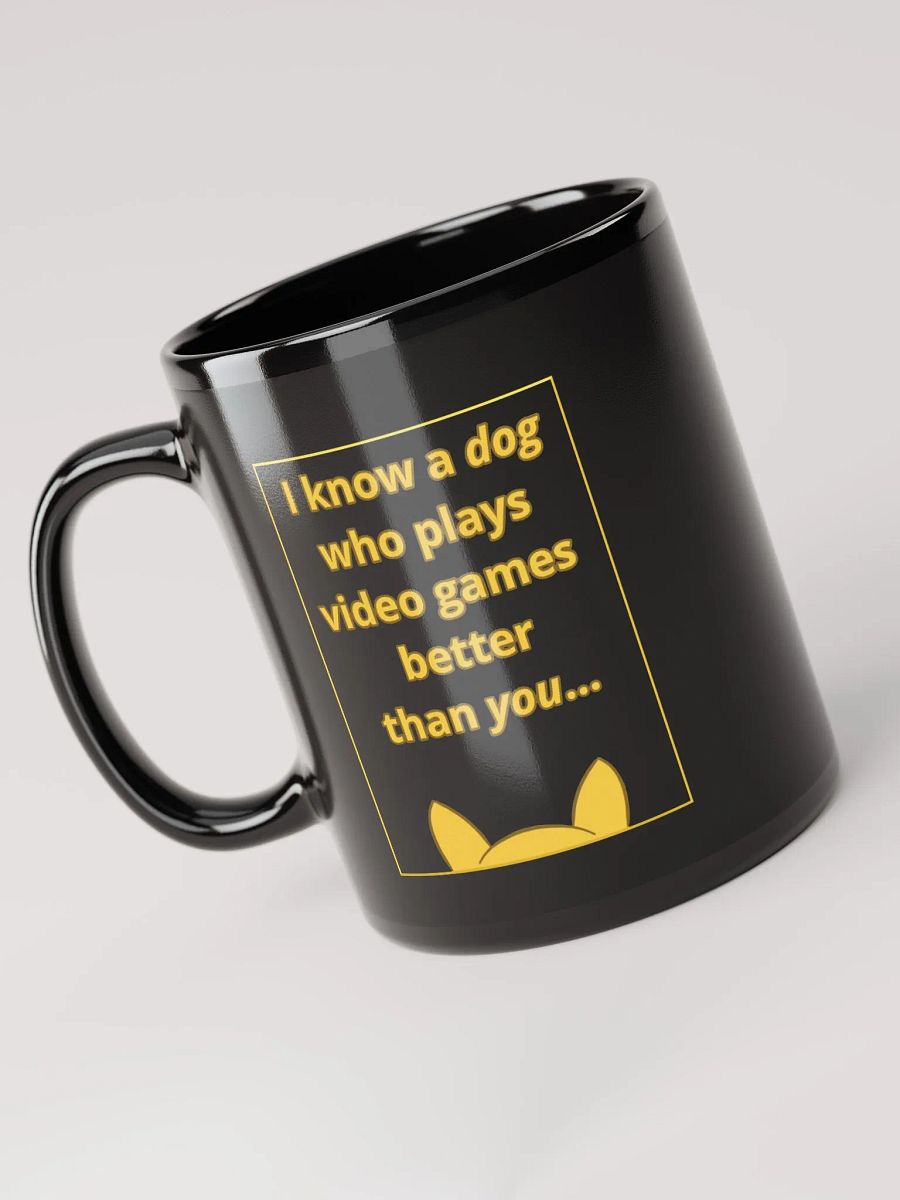 Doopsters - I know a Dog Gamer - Black Glossy Mug product image (4)