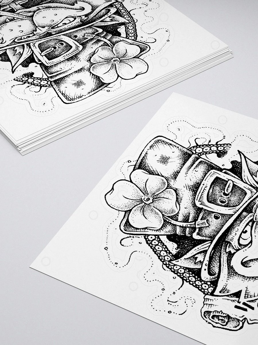 Sweet Leaf Cat Kiss Cut Sticker product image (4)