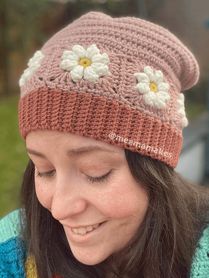 Daisy Beanie Hat Pattern product image (1)