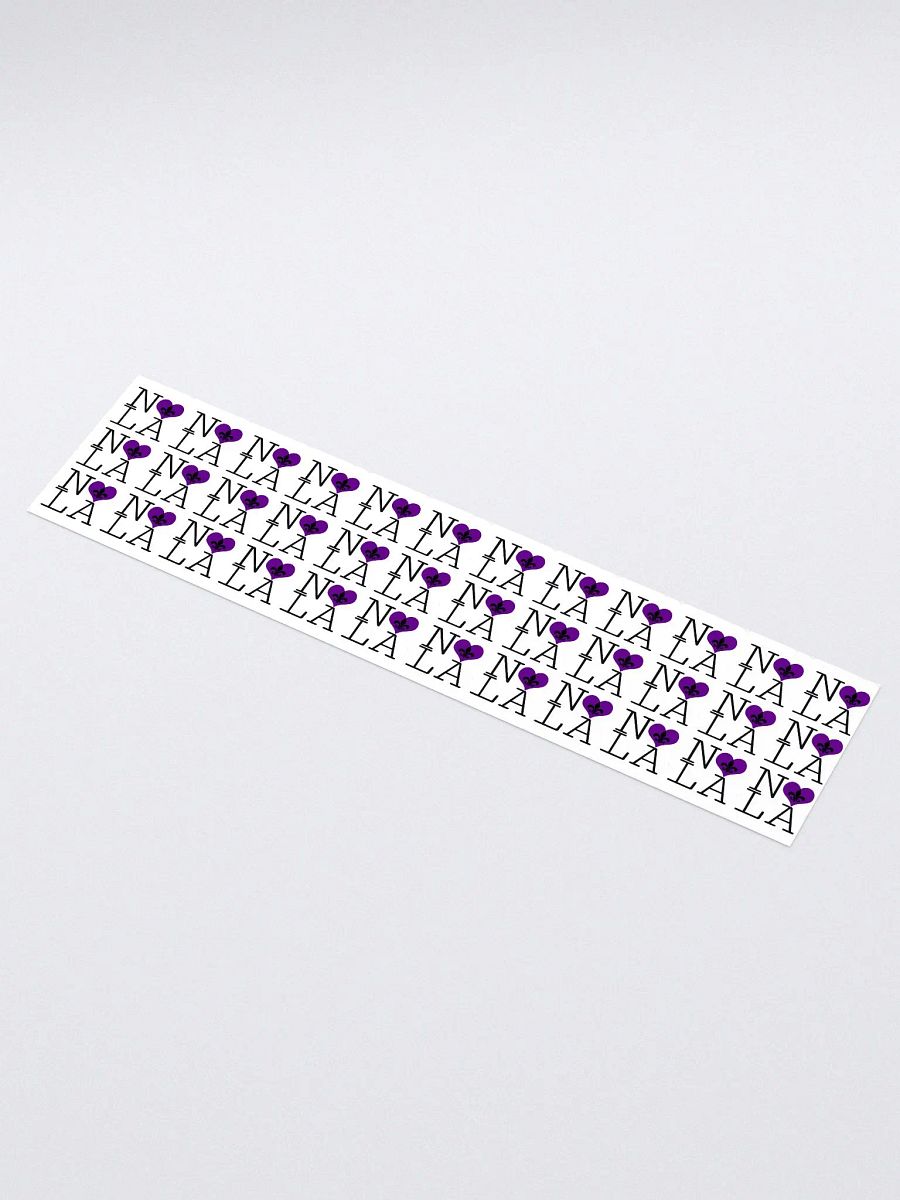 I LOVE NOLA **LEGACY STICKER** (PURPLE HEART LONG) product image (1)