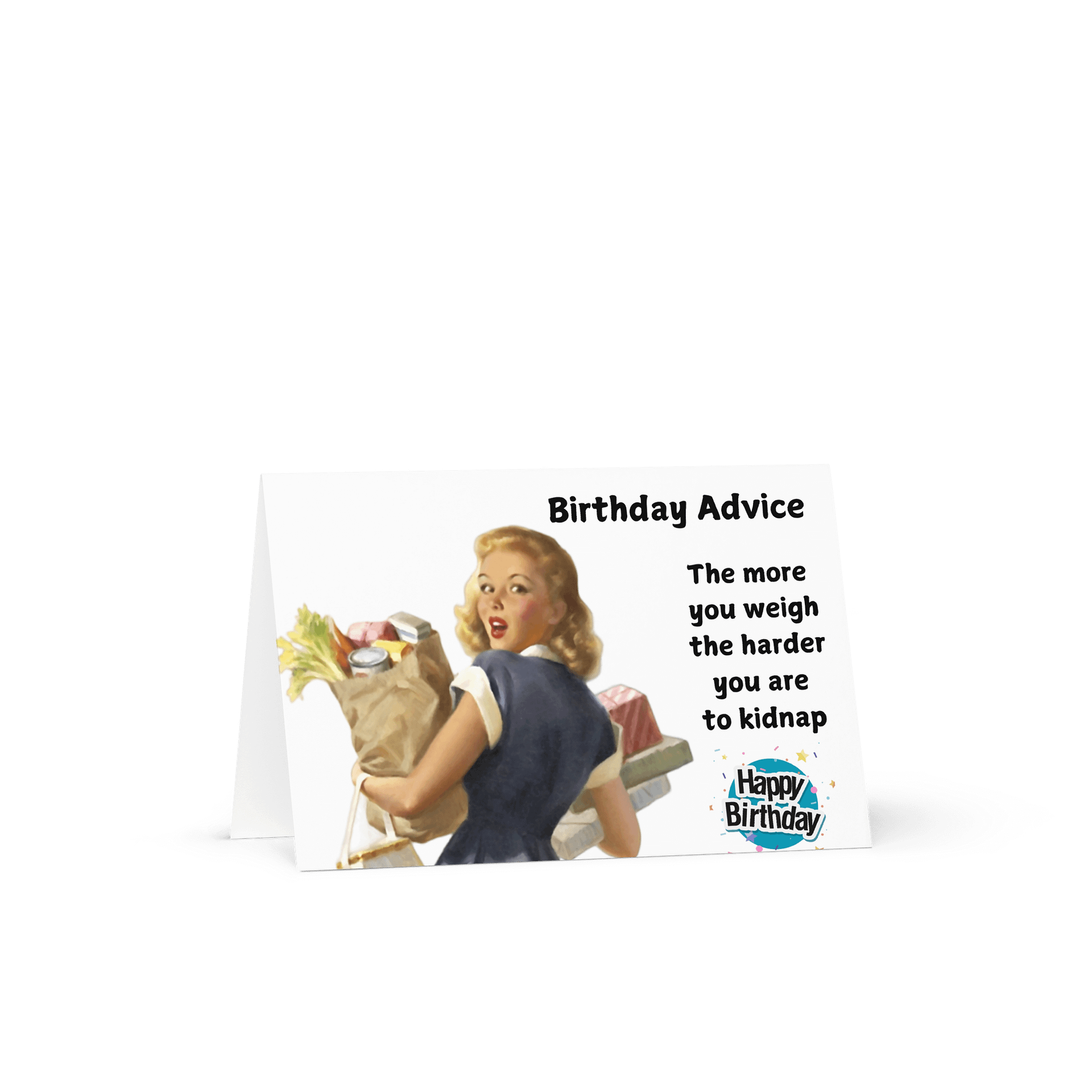 Retro 1950 Funny Birthday Advice Greeting Card product image (2)