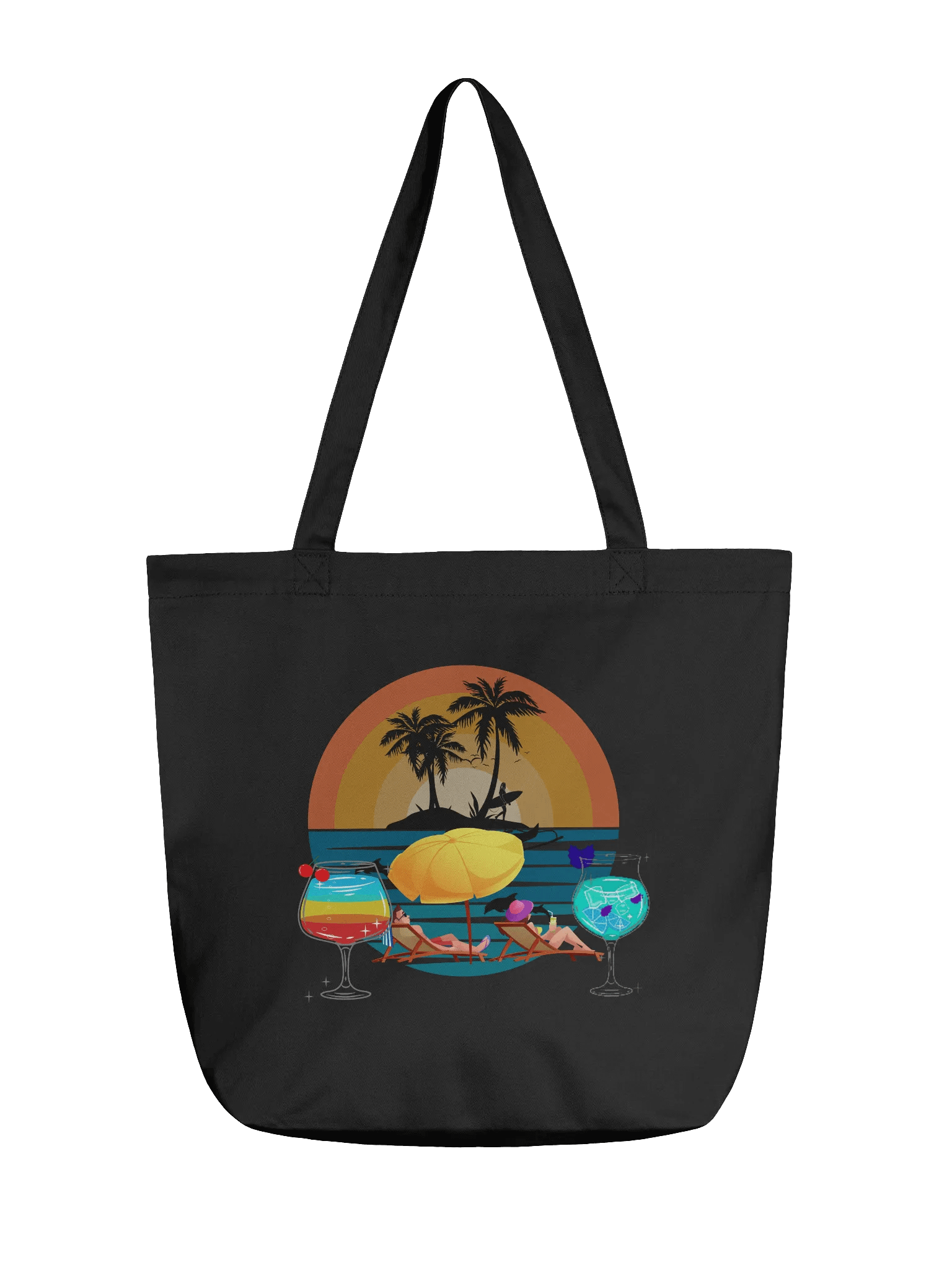 Tropical Sunset Eco Tote for friends colleagues ladies moms product image (1)