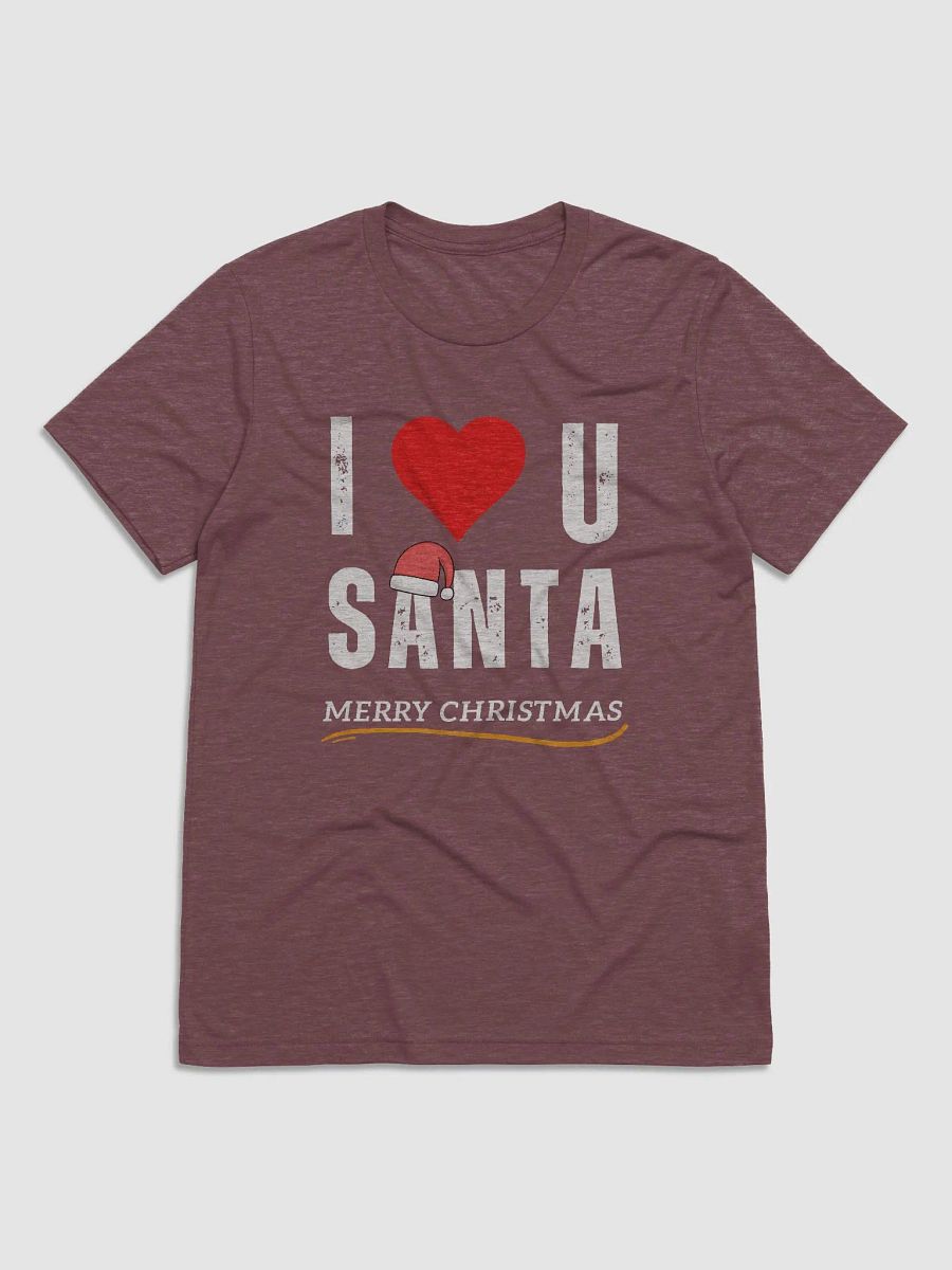 I love Santa Triblend Short Sleeve T-Shirt product image (49)