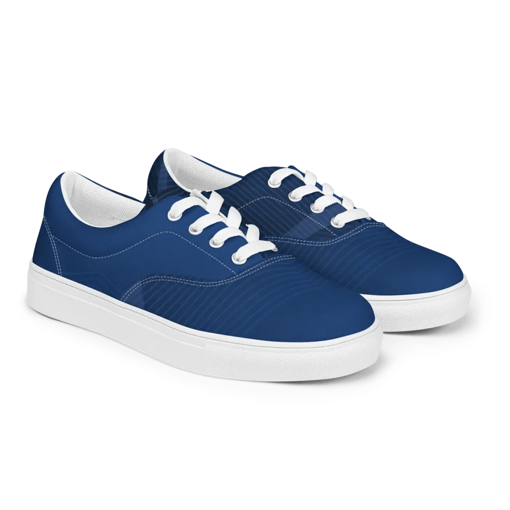 Urban Edge Symmetry Street: Men's Geometric Canvas Shoes product image (7)