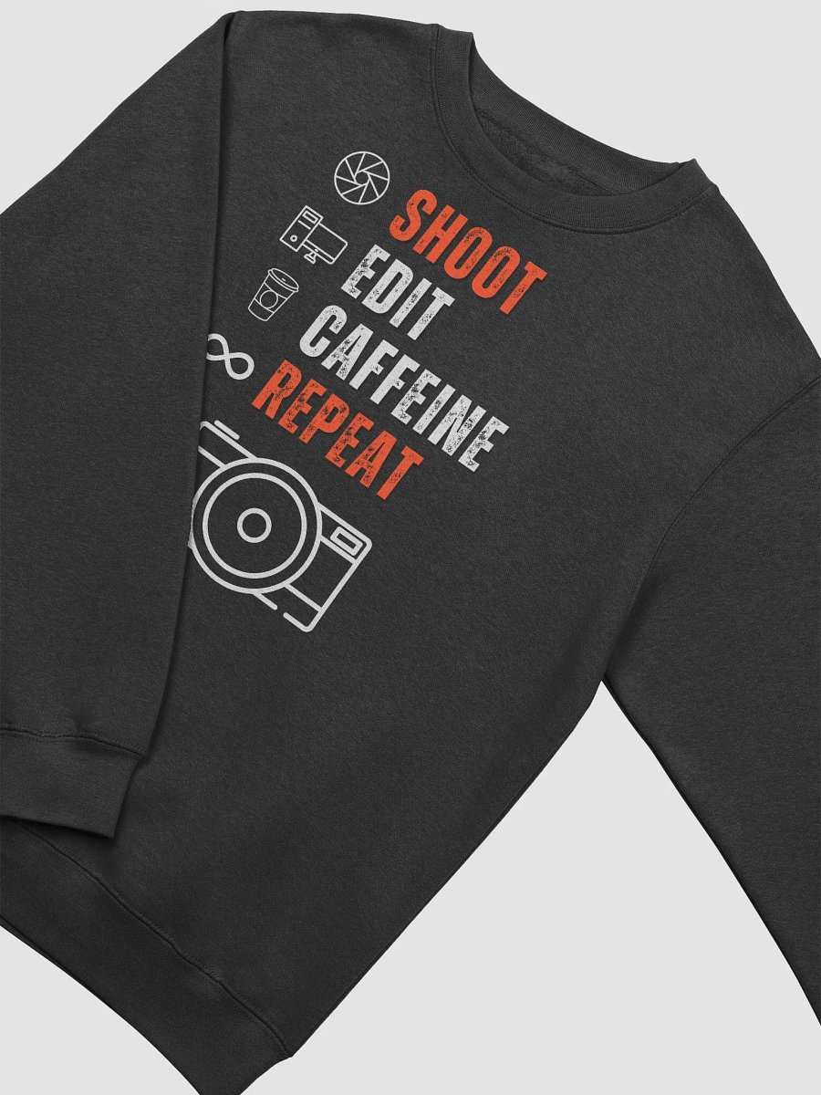 Shoot Edit Caffeine Repeat Premium Crewneck Sweathshirt product image (3)
