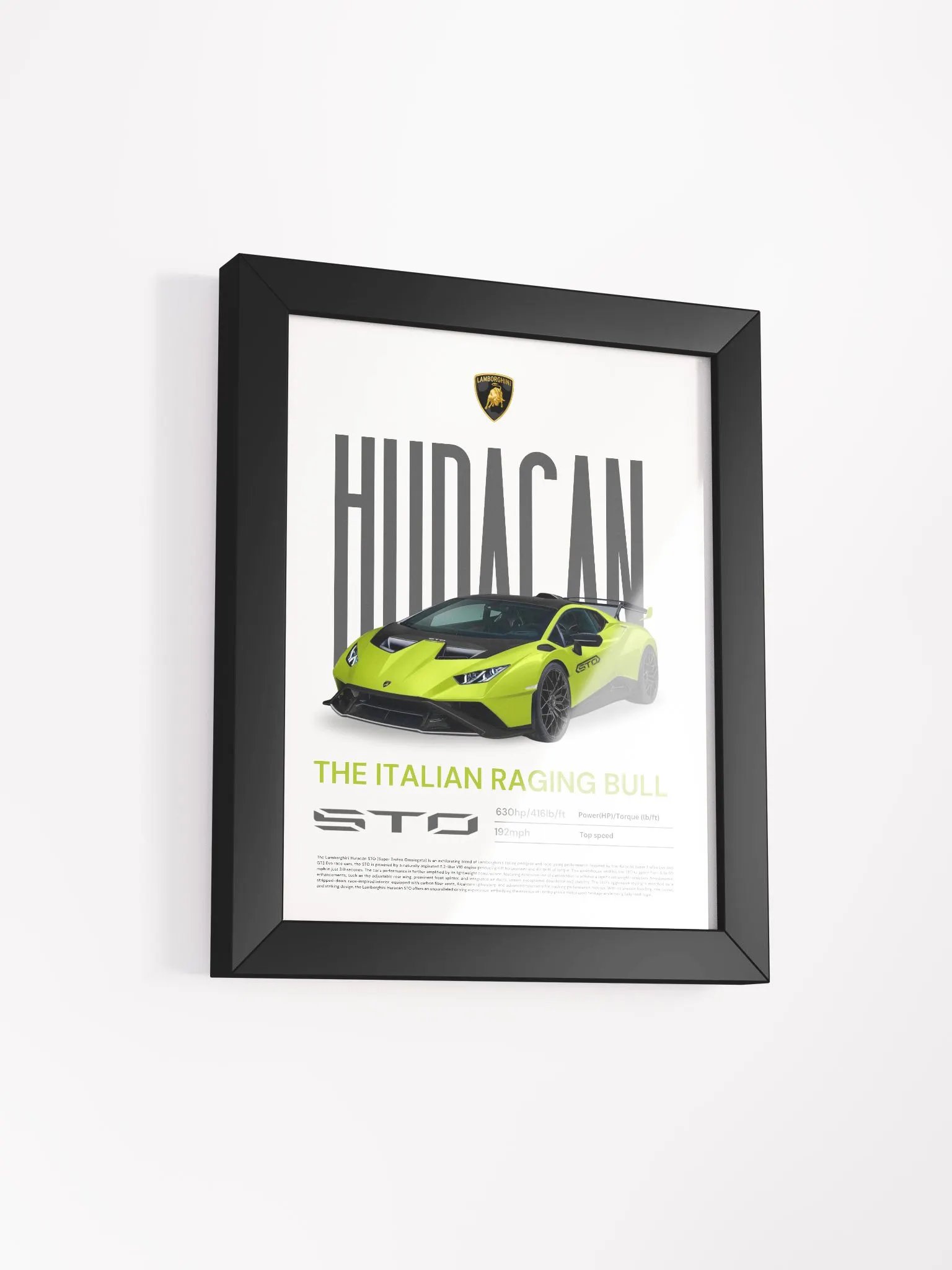 LAMBORGHINI HURACAN STO FRAMED POSTER product image (2)