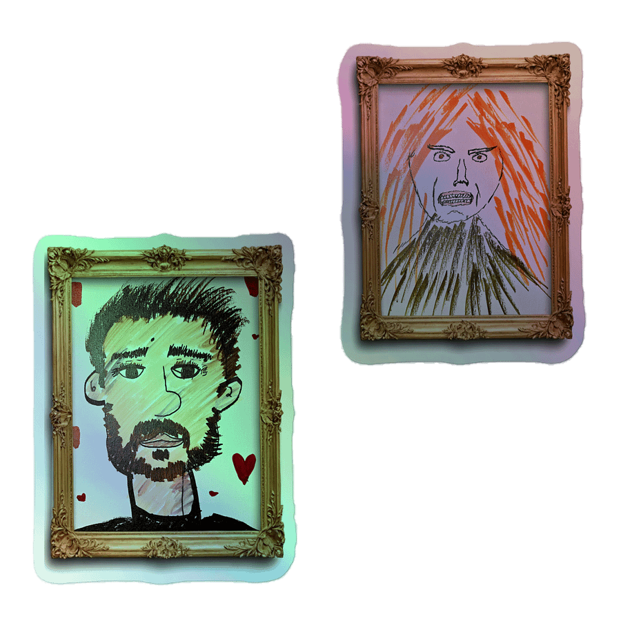 Fronch Portraits 2024 Holo Stickers product image (1)