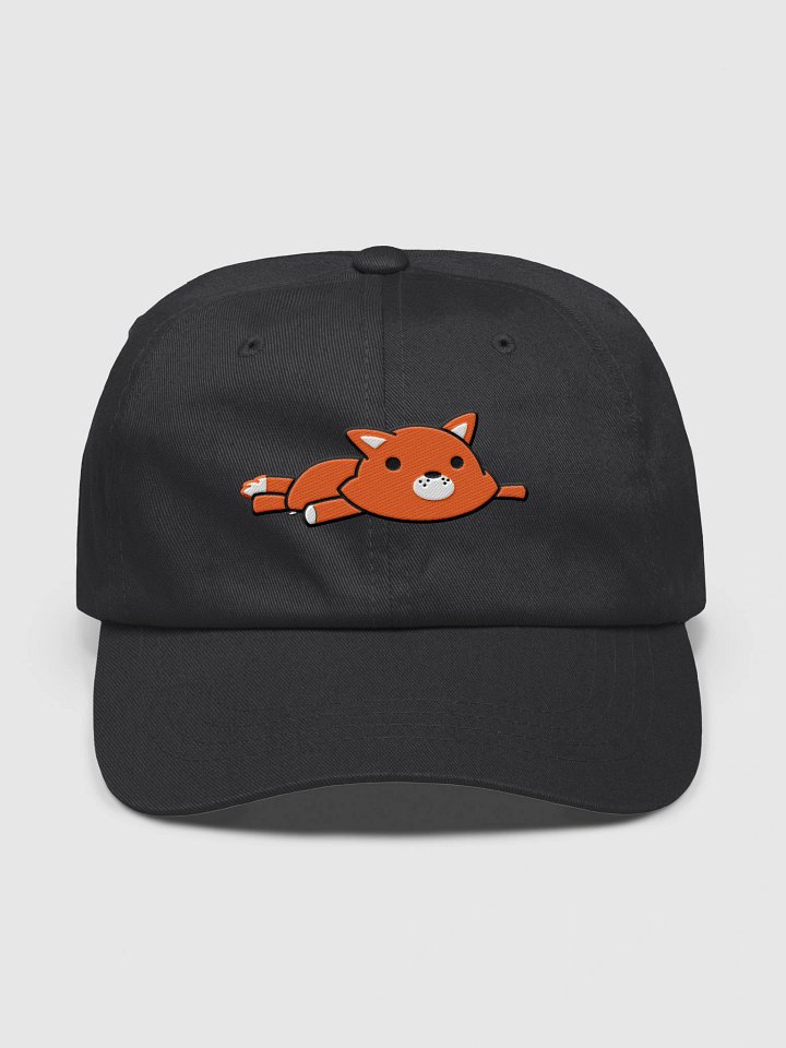 Fox Plush Dad Hat (Black Outline) product image (3)