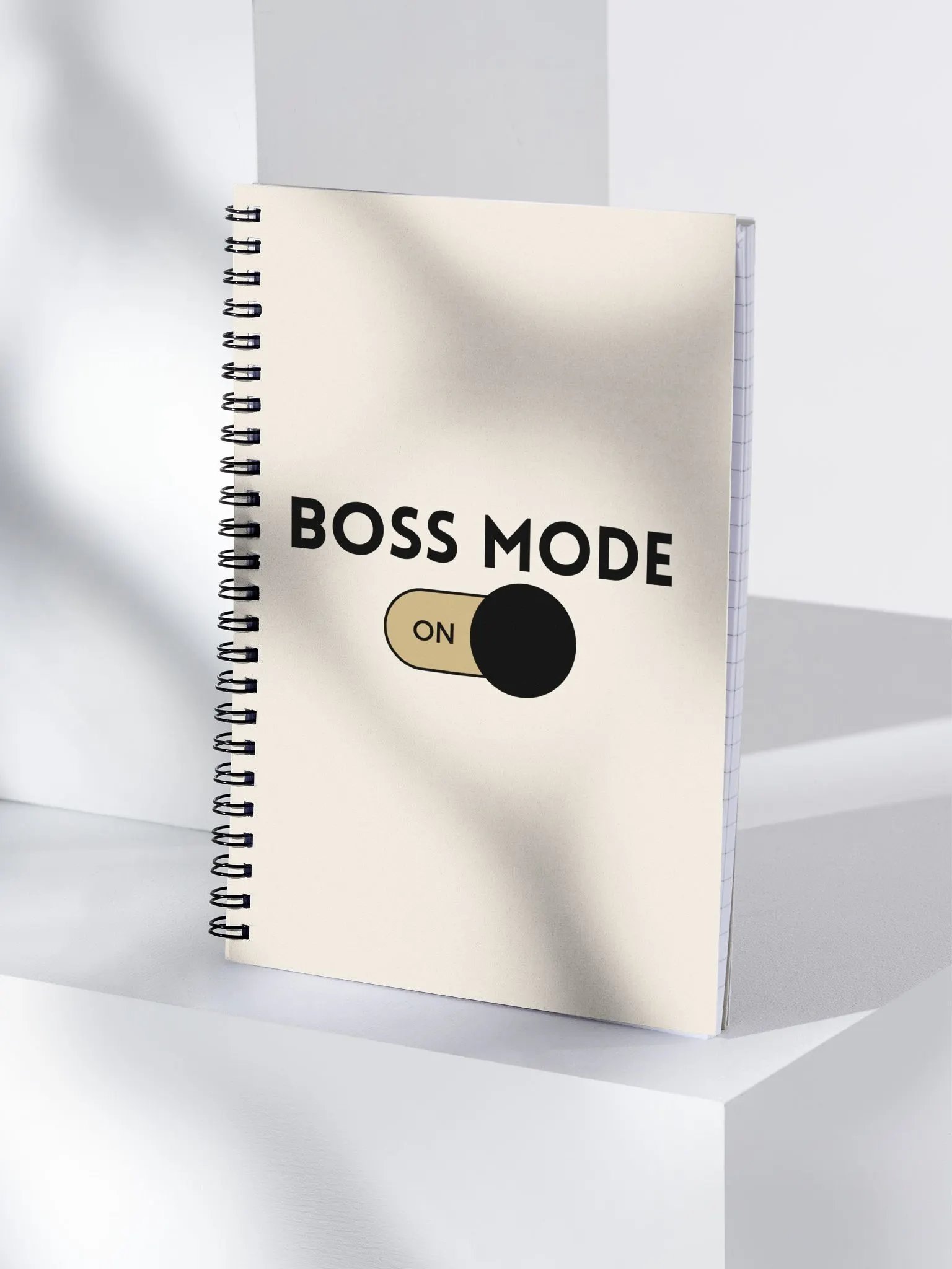 Boss Mode Spiral Notebook - Nude product image (3)