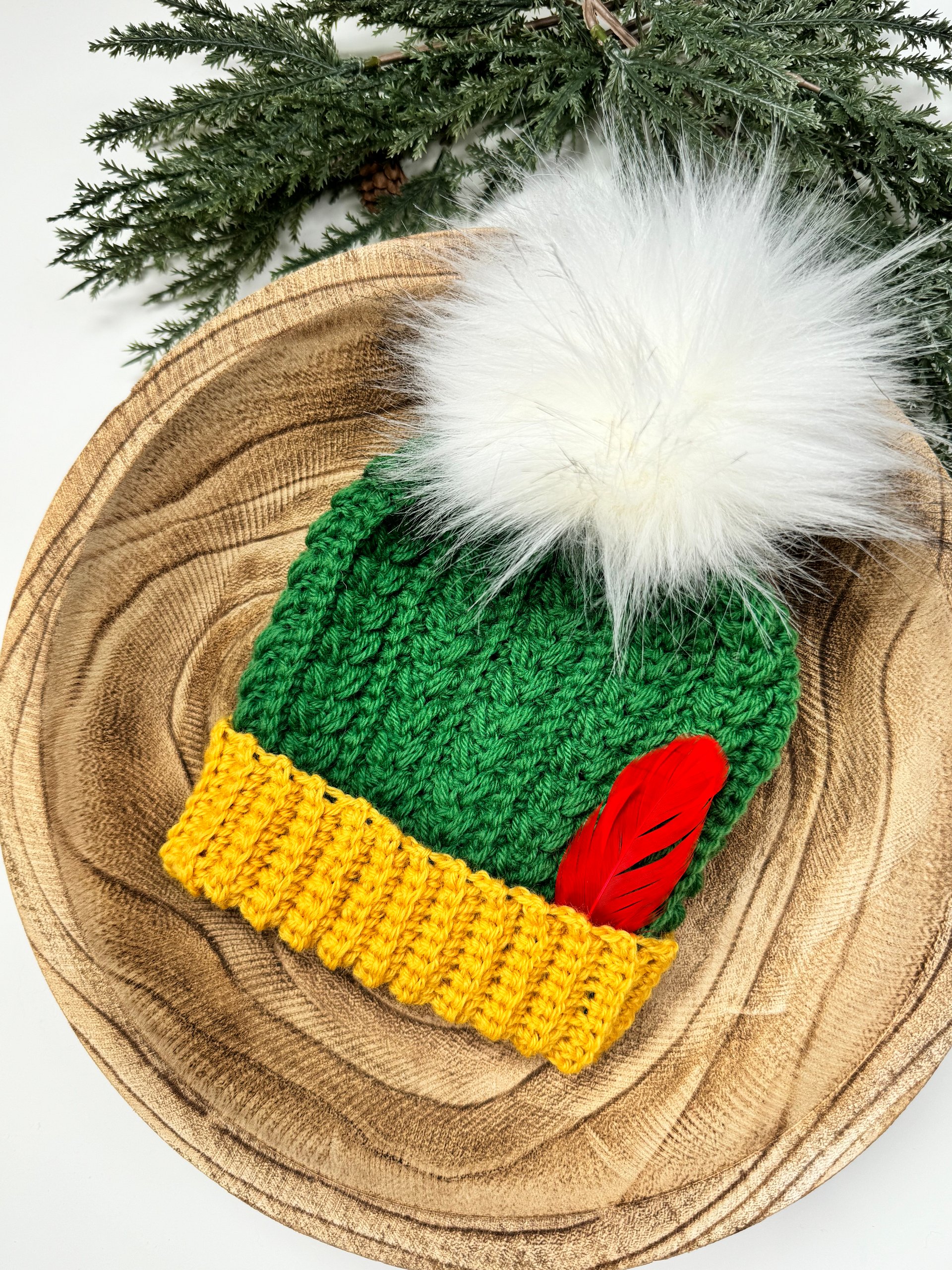Snowy Wheat Puff Stitch Crochet Hat Pattern product image (4)