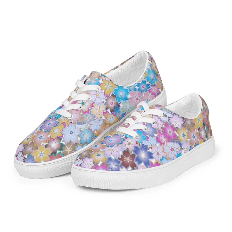 Kawaii Starry Blossom Symphony Lace-up Canvas Shoes product image (1)