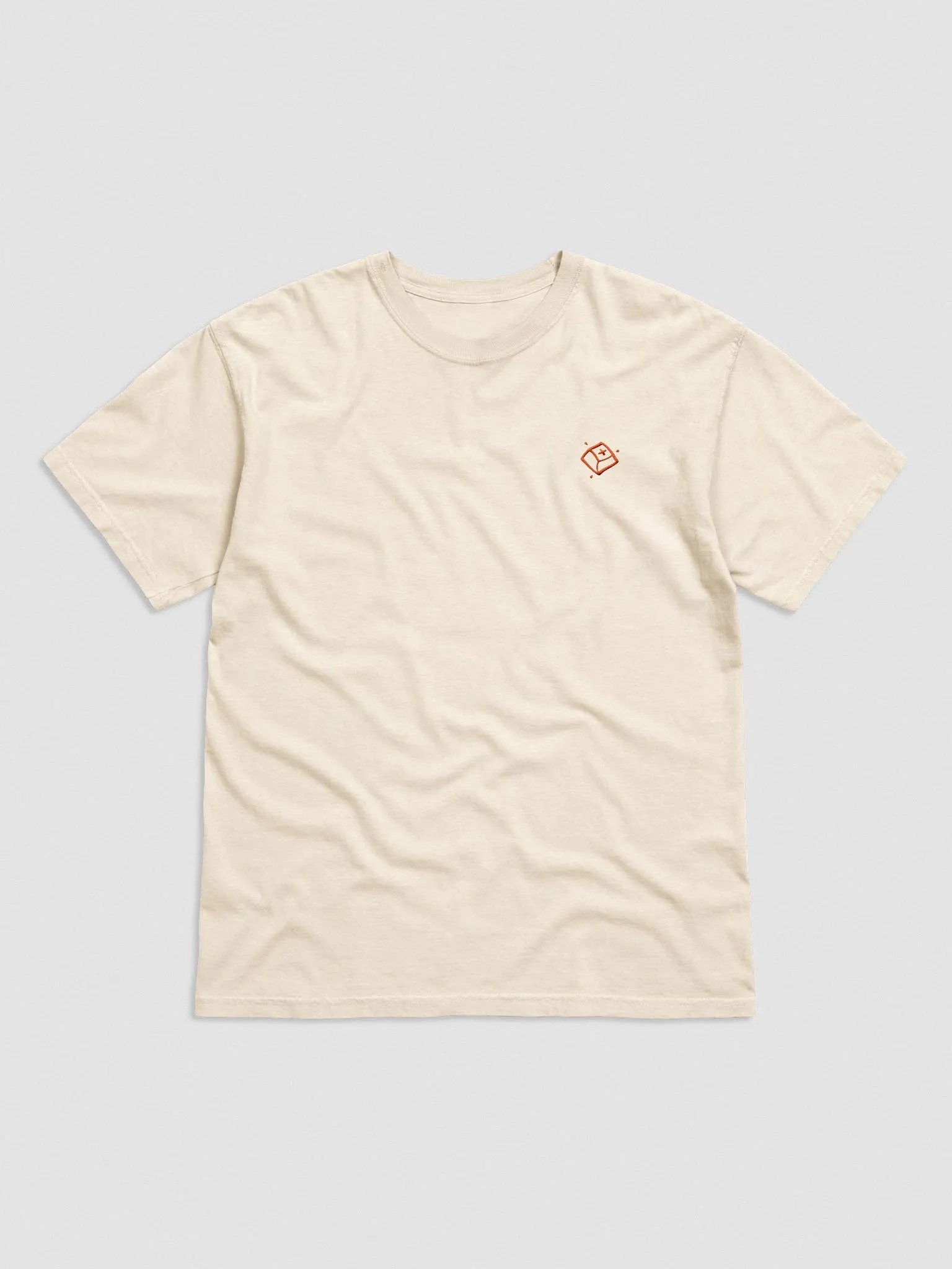 Stone and Orange Embroidered Tee product image (1)