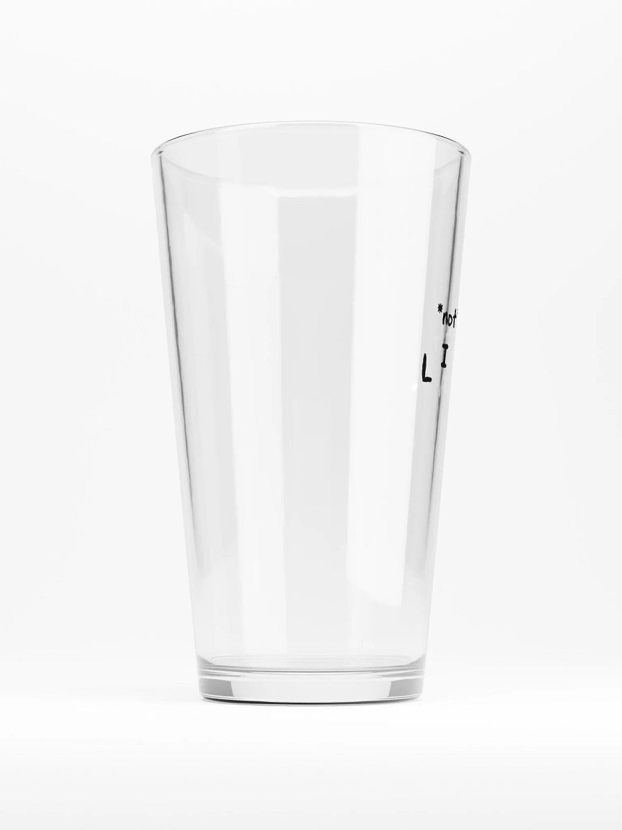 *not* mentally linear pint glass product image (2)