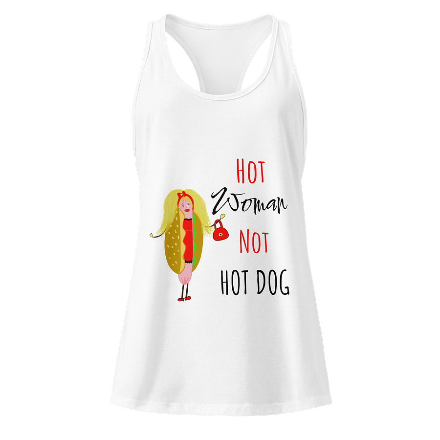 Hot Woman, Not Hot Dog Racerback Tank product image (21)