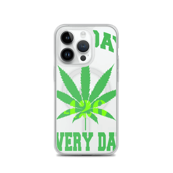 420 - Cannabis Leaf | MagSafe® iPhone® Clear Case product image (2)
