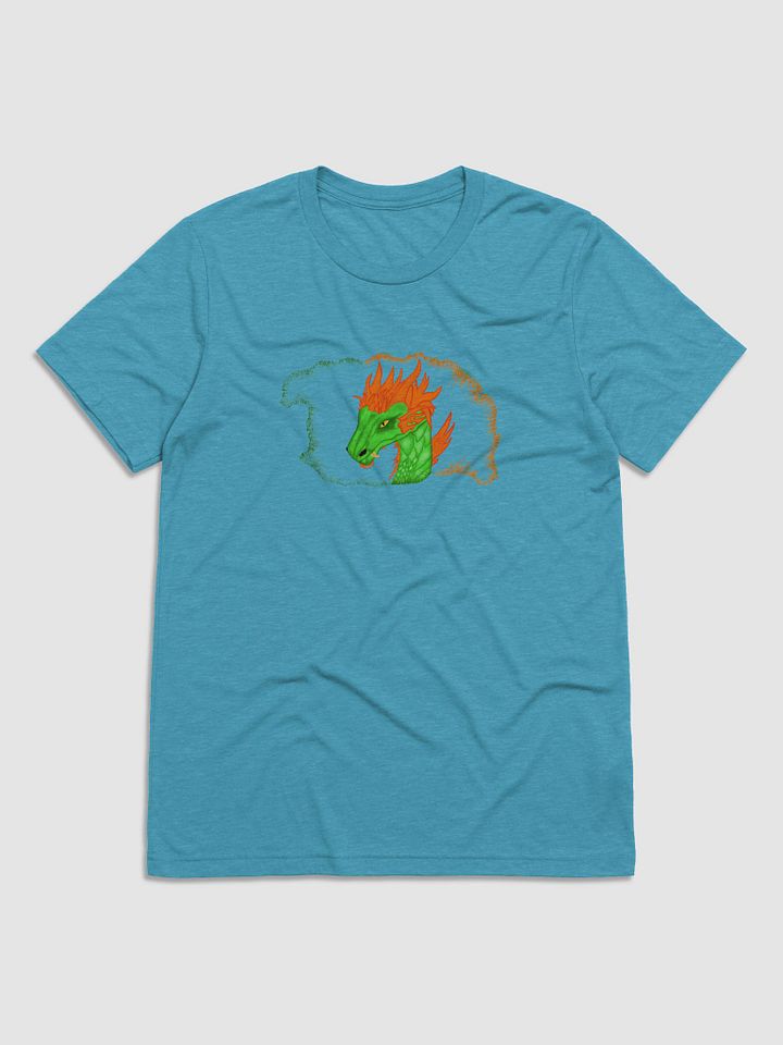 Fiery Dragon Head Tri-Blend T-Shirt product image (2)