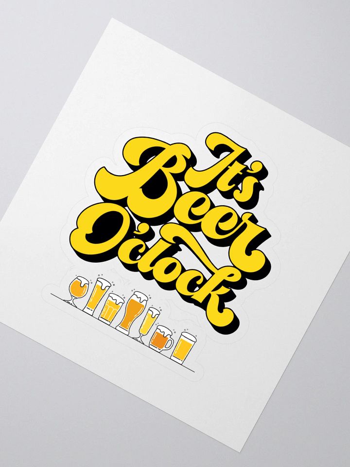 Beer O'Clock Vinyl Stickers product image (2)