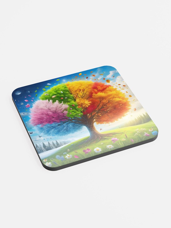 Seasonal Tree Cork Coaster product image (1)