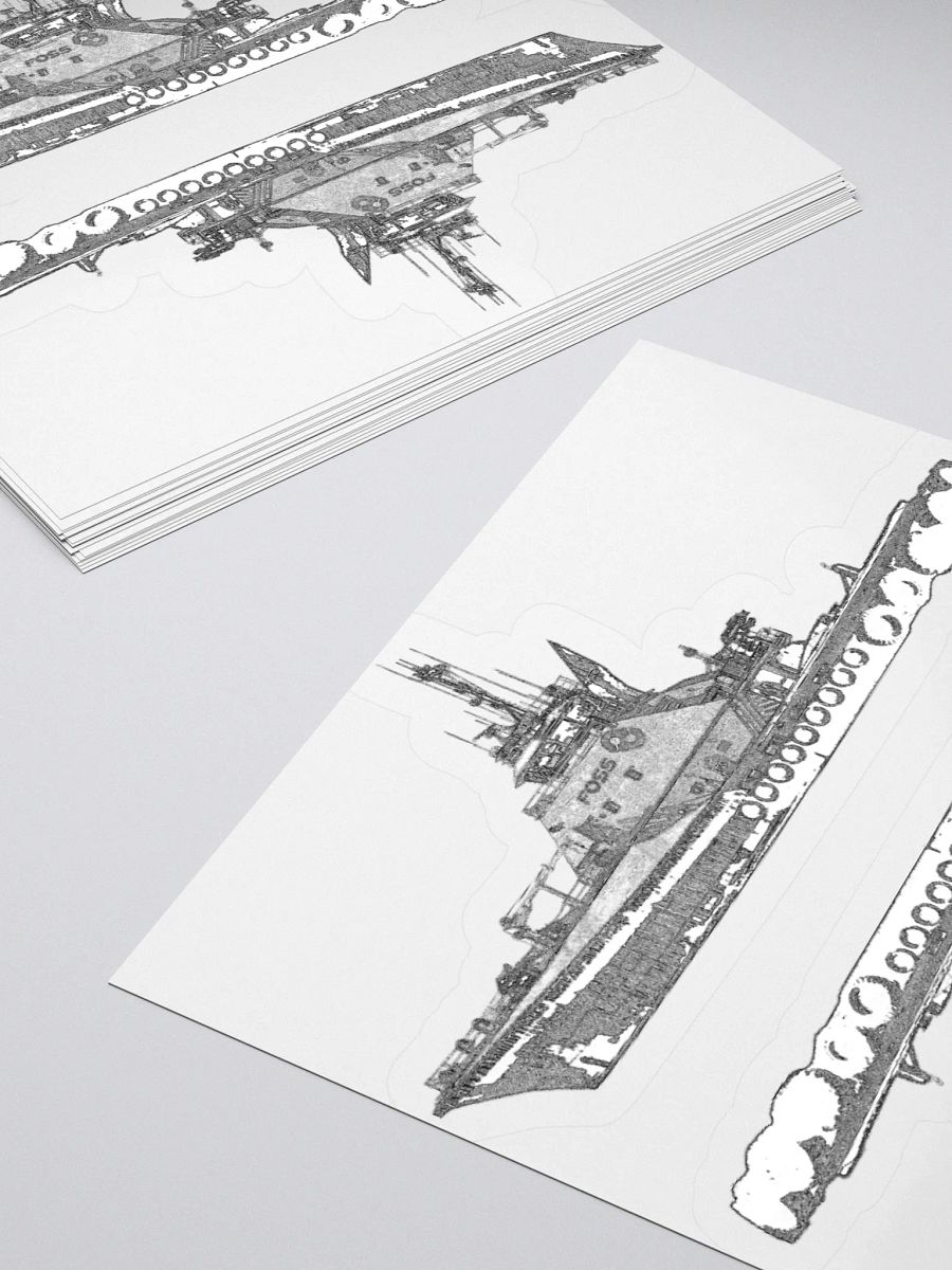 1 Foss Tugboat Sketch Kiss Cut Stickers product image (4)