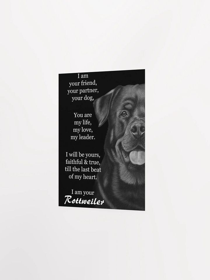 Faithful Rottweiler Love Poster product image (3)