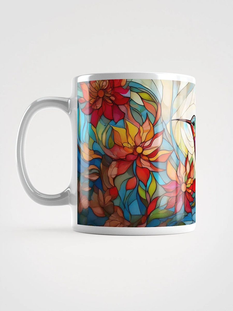 Hummingbird Mug Stained Glass Floral product image (5)