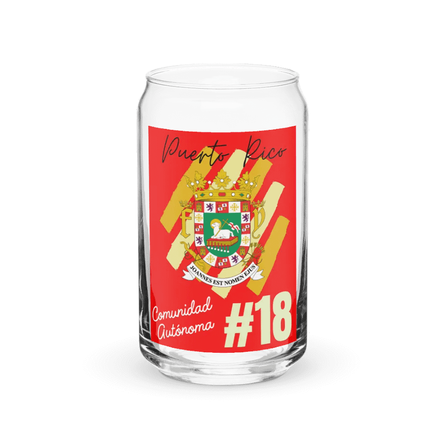 Vaso cristal rojo - Comunidad Autónoma 18 product image (1)