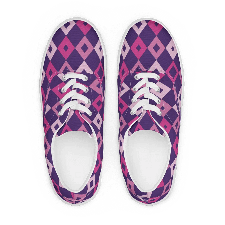 Geometric Harmony Men's Lace Up Canvas Shoes product image (10)