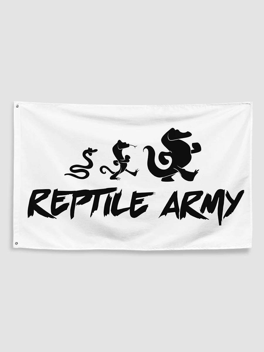 Reptile Army Flag - White product image (2)