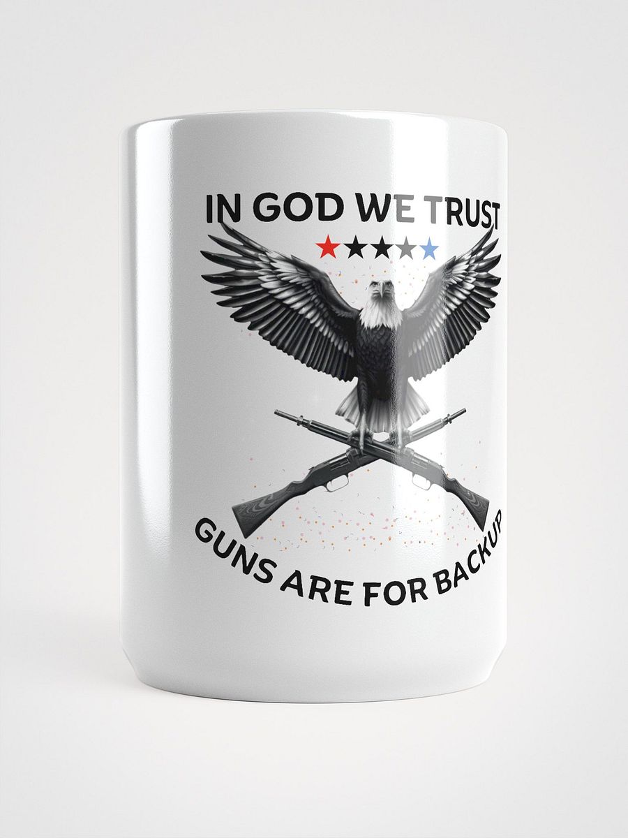 In God We Trust Patriotic Eagle Mug - American Flag Independence Day Coffee Cup - USA Second Amendment Gift product image (2)