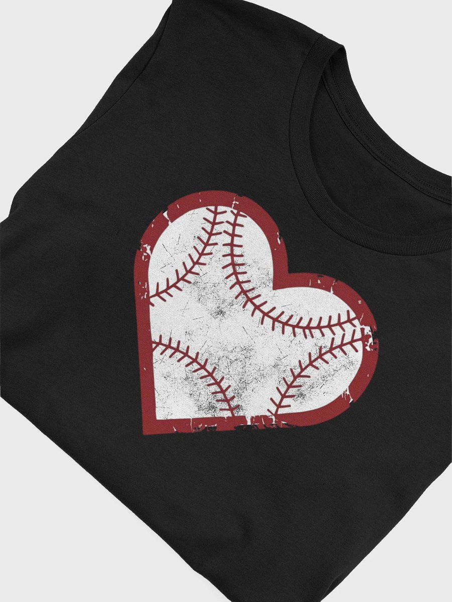 Vintage Baseball Heart Tee - Distressed Sports Lover Design product image (28)