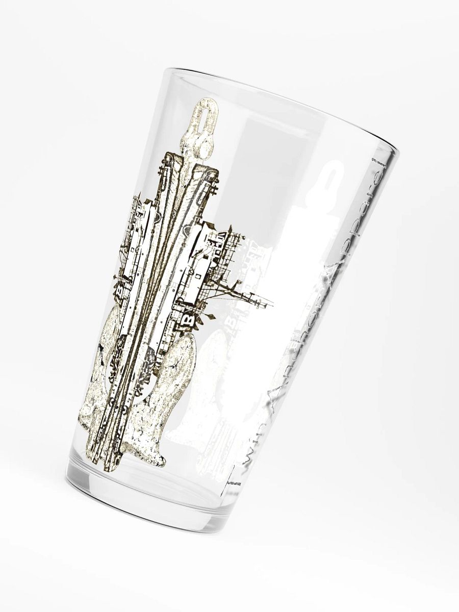 Mirrored Richard Brusco & Ancher 16oz Pint Glass product image (6)