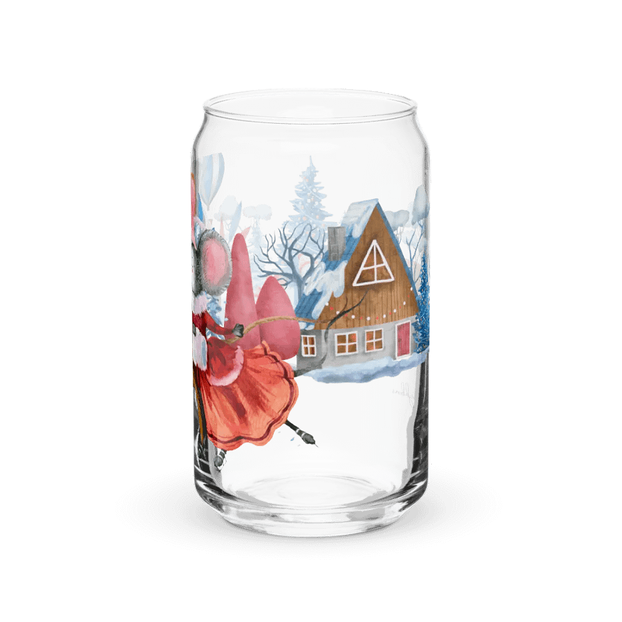 Warm Winter Embrace Can-Shaped Glass | Four Seasons of Love Collection product image (9)