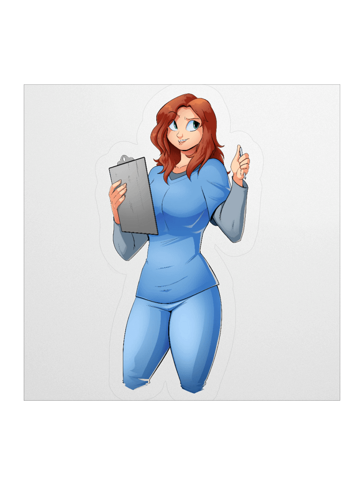 Claire Render Sticker product image (1)