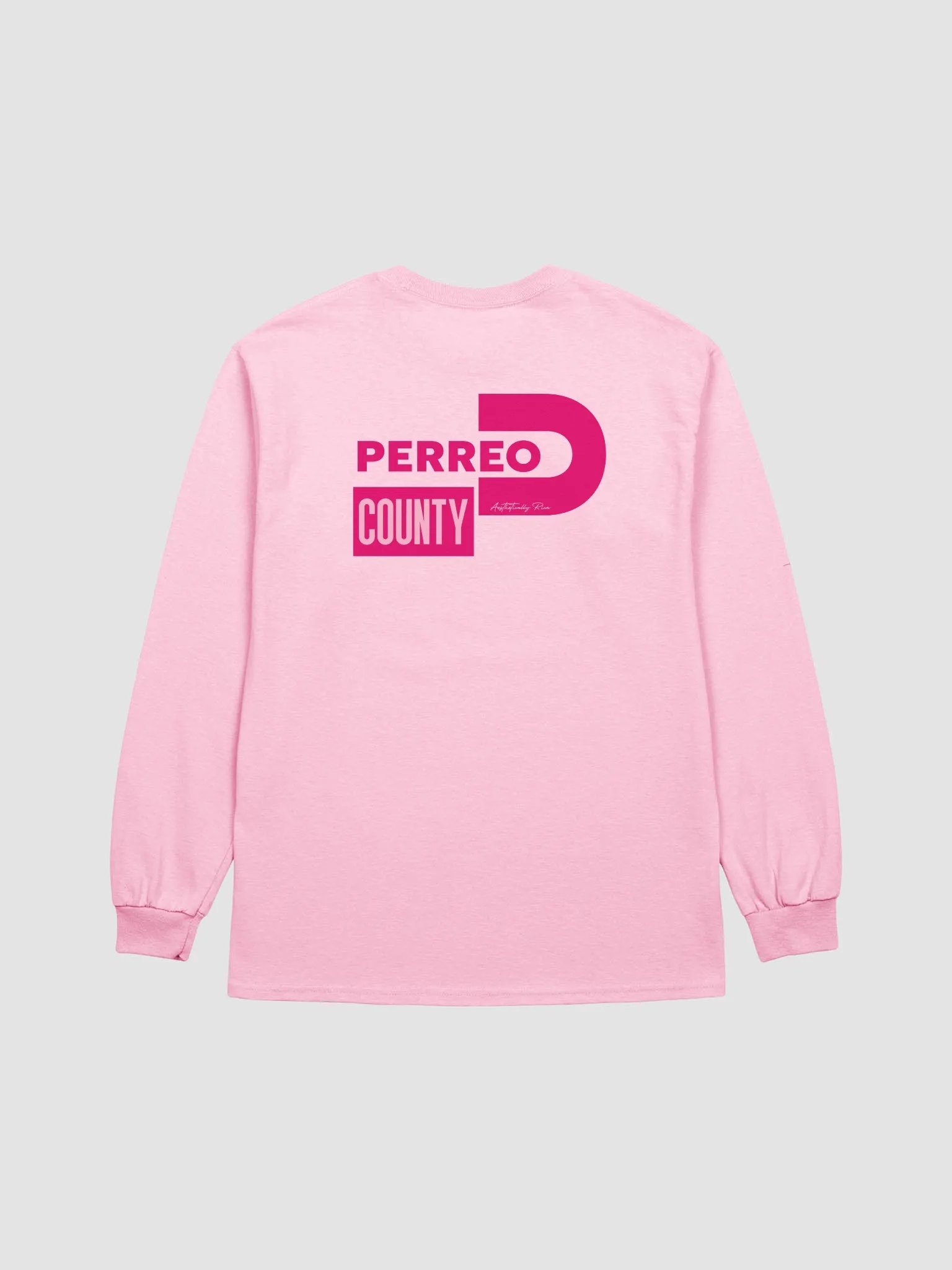 Perreo County Pink Logo Long Sleeve Tee product image (4)
