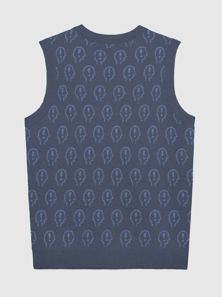 EXCLAIMING MENTALLY (duotone navy) knitwear vest product image (9)