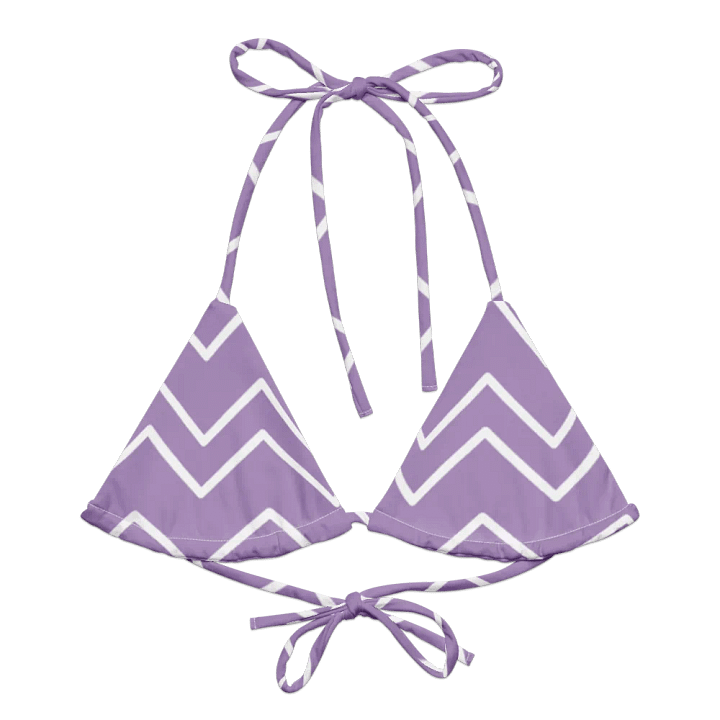 Chevron Dream All-Over Bikini Top product image (2)