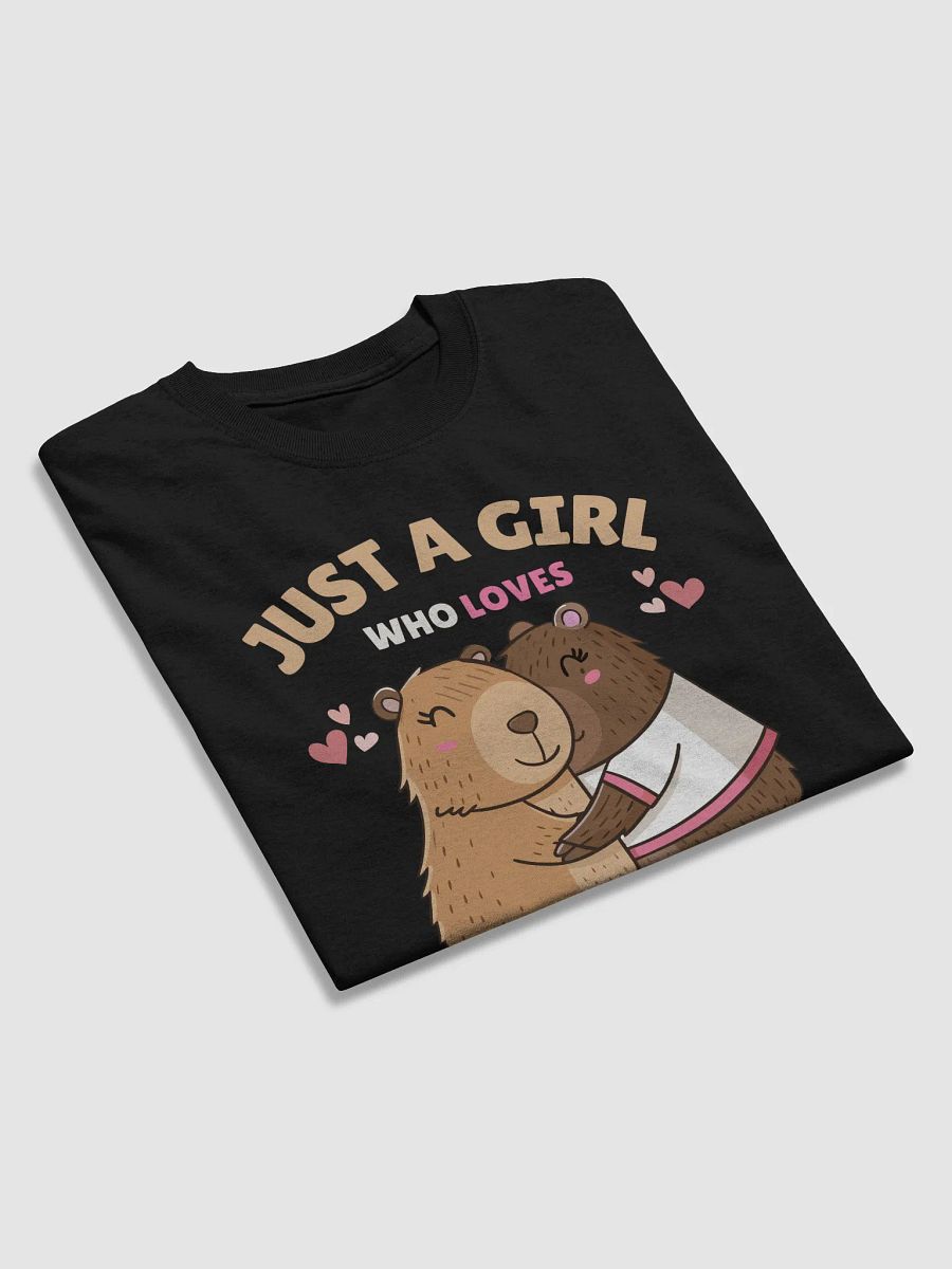 Just A Girl Who Loves Capybaras Cute Capybara Lover T-Shirt Adorable Animal Gift Tee product image (3)