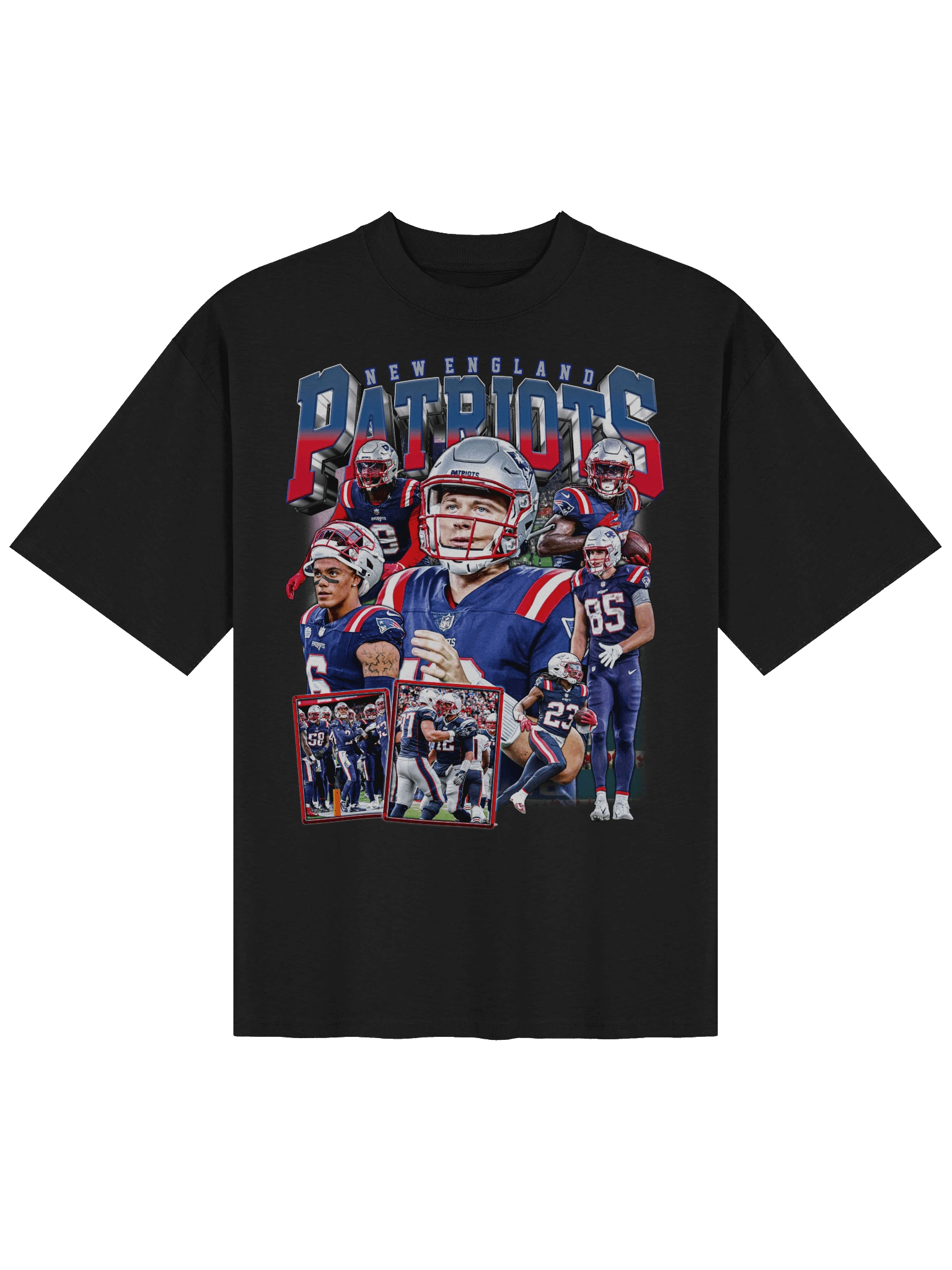 New England Patriots Drake Maye Bootleg T-Shirt product image (1)