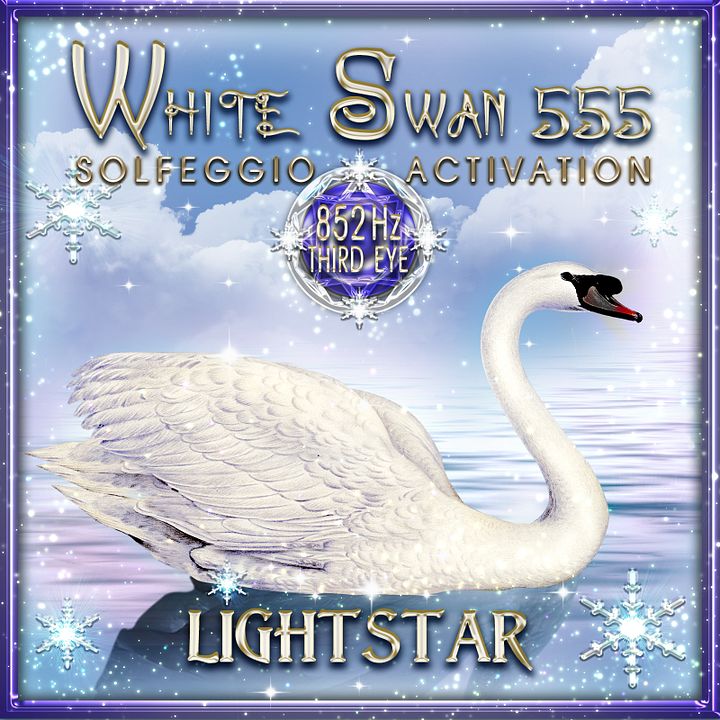 852 Hz Third Eye Solfeggio Chakra Activation Music (White Swan 555) product image (1)