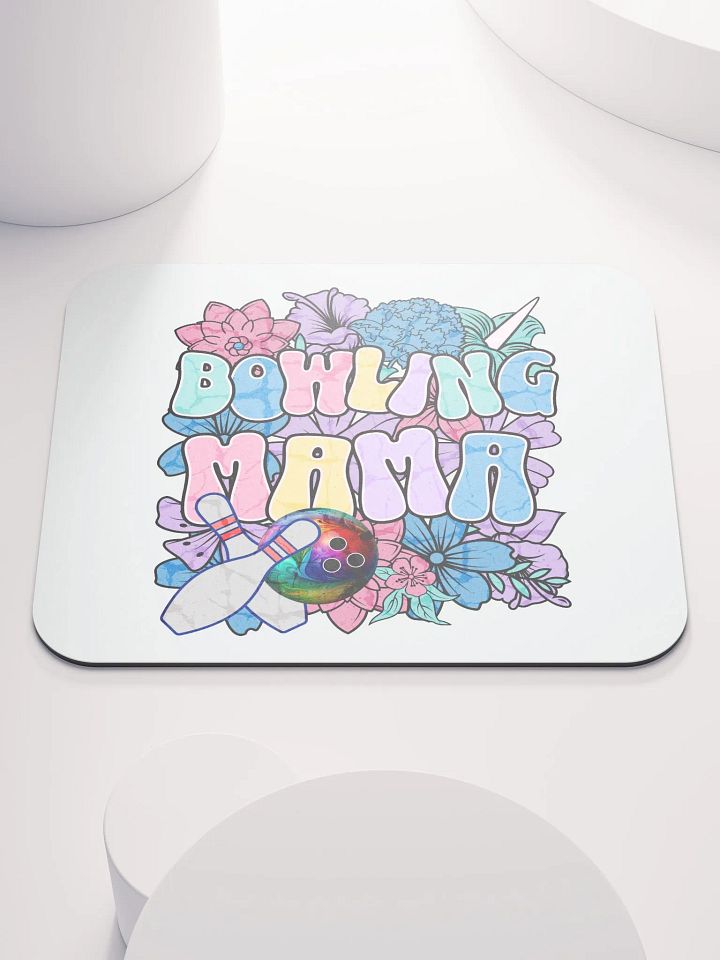 Bowling Mama Floral Blooming Mouse Pad product image (1)